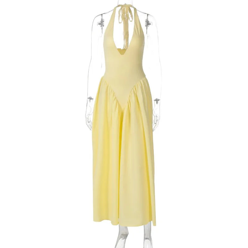 Liora™ Backless Deep V Summer Dress