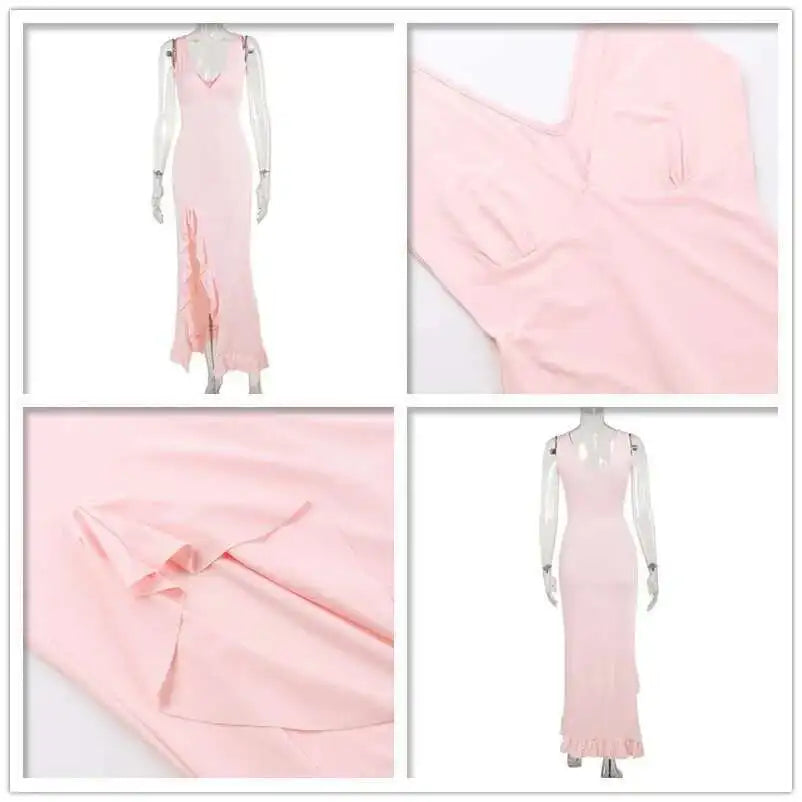 Liora™ Ruffle High-Split Evening Dress