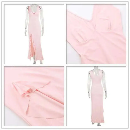 Liora™ Ruffle High-Split Evening Dress