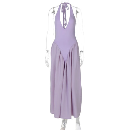 Liora™ Backless Deep V Summer Dress
