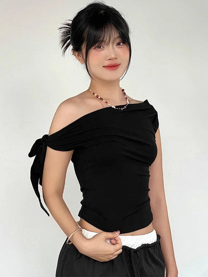 Liora™ One-Shoulder Twist Crop Top
