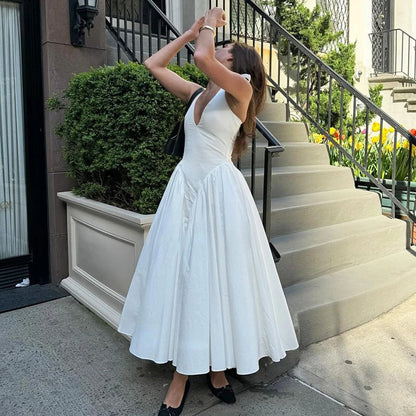 Liora™ Backless Deep V Summer Dress