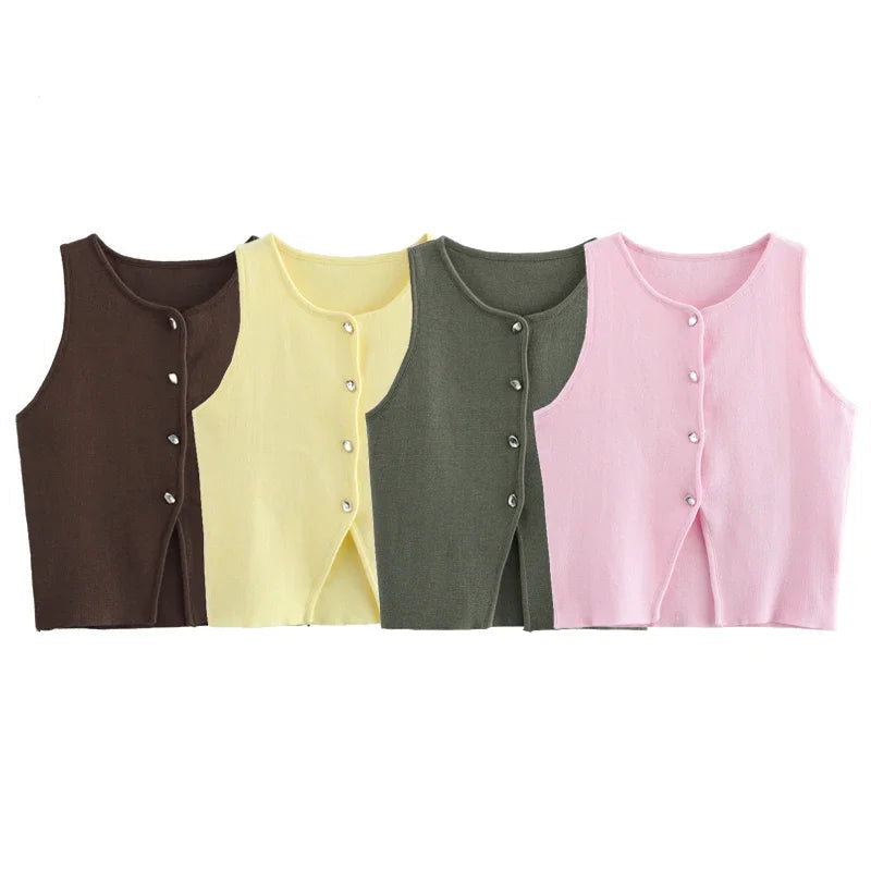 Liora™ Knit Cropped Sweater Vest