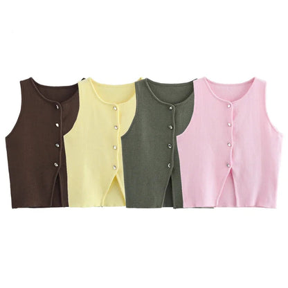 Liora™ Knit Cropped Sweater Vest