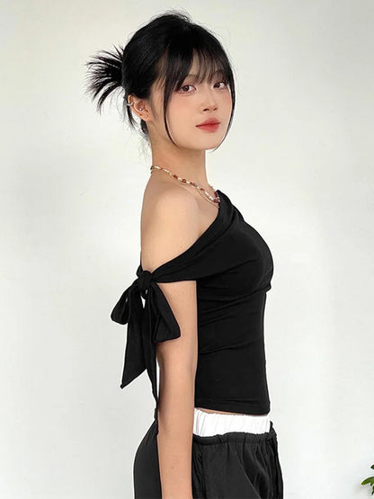 Liora™ One-Shoulder Twist Crop Top