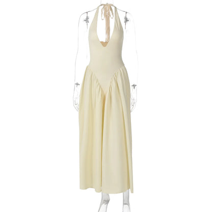 Liora™ Backless Deep V Summer Dress