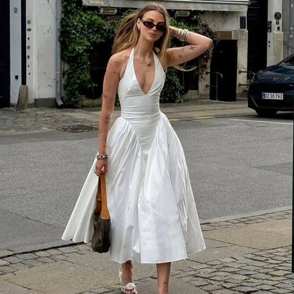 Liora™ Backless Deep V Summer Dress