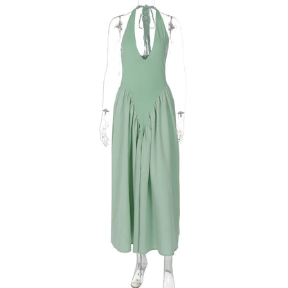 Liora™ Backless Deep V Summer Dress