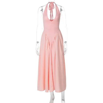 Liora™ Backless Deep V Summer Dress