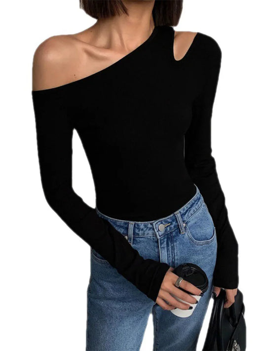 Liora™ Skew Collar Off-Shoulder Top