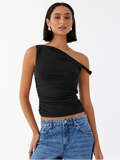 Liora™ Side-Ruched Crop Tank