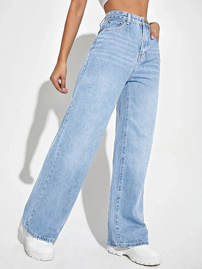 Liora™ High-Waist Sculpting Denim Wide-Leg Jeans