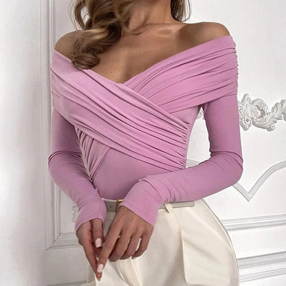 Liora™ Off-Shoulder Crossed Bodysuit