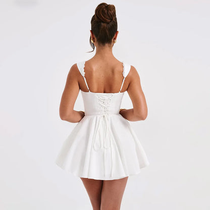 Liora™Lace-Up A-Line Dress