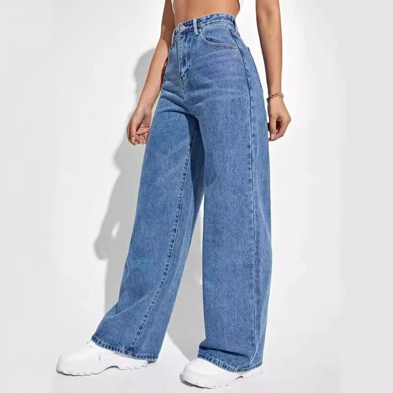Liora™ High-Waist Sculpting Denim Wide-Leg Jeans